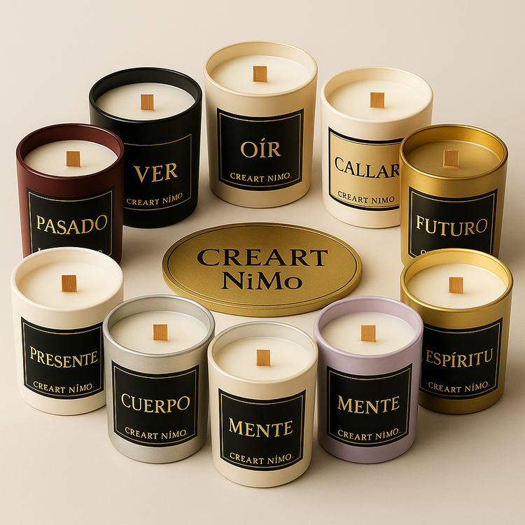 COLECCIÓN VELAS MITO NIMO - AROMATERAPIA EN VELAS RITUALIZADAS