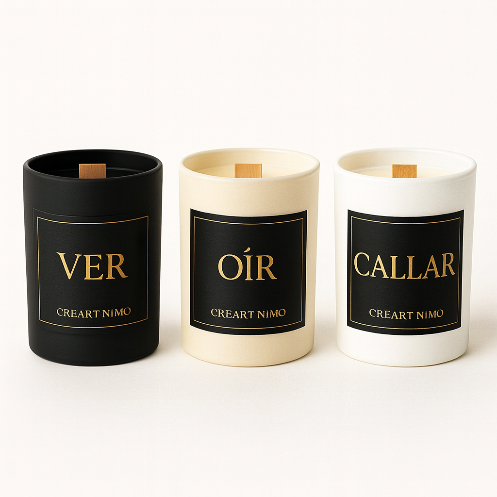 COLECCIÓN VELAS MITO - VER - OÍR Y CALLLAR - AROMATERAPIA EN VELAS RITUALIZADAS