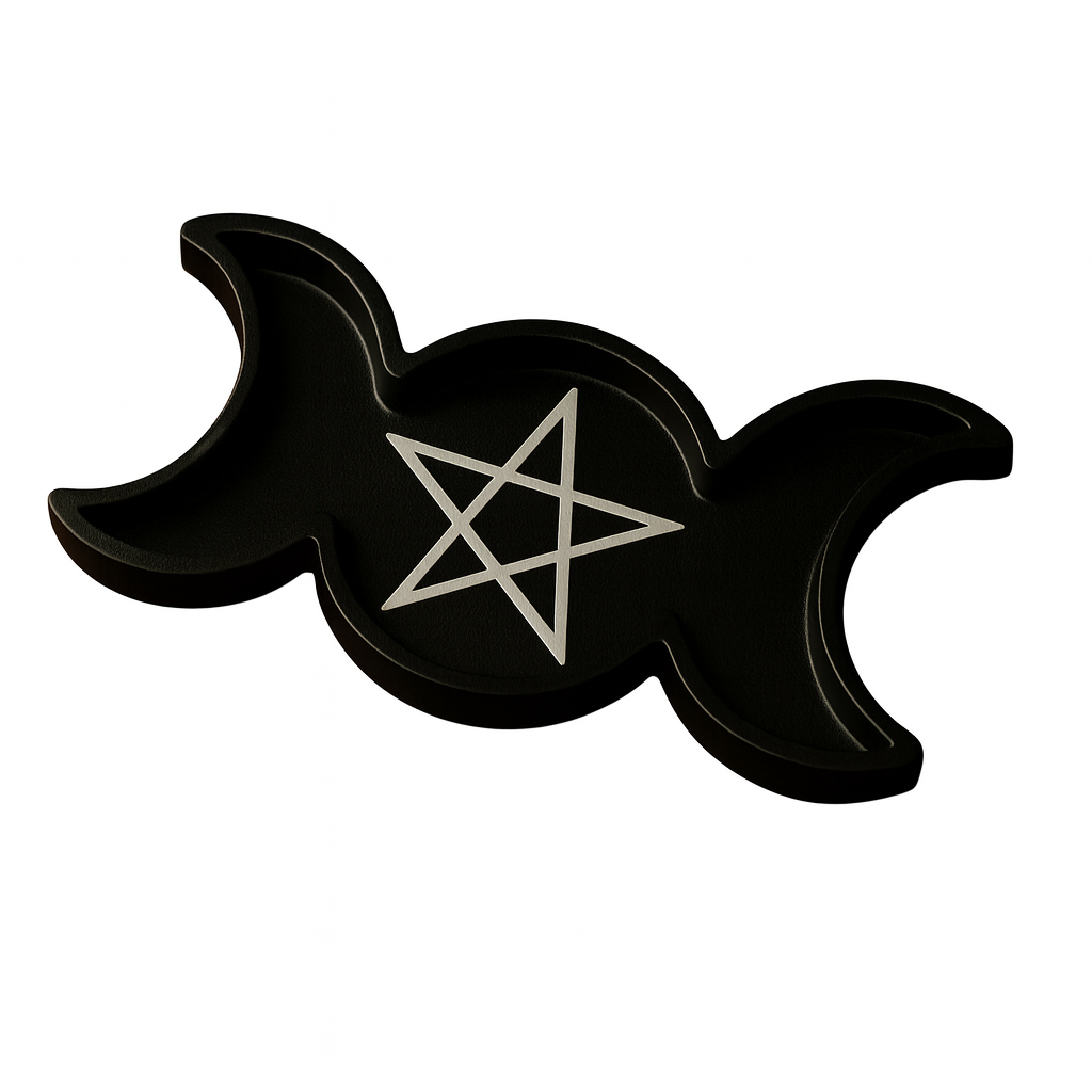 MINI ALTAR TRIPLE LUNA - LUNA SOMBRAS - PROTECCIÓN Y MISTERIO