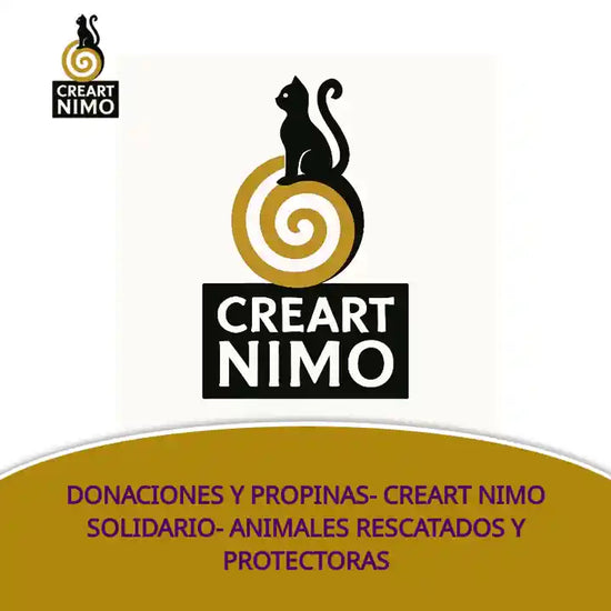DONACIONES Y PROPINAS- CREART NIMO SOLIDARIO- Animales rescatados y protectoras by@Outfy
